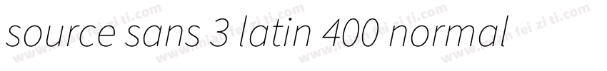 source sans 3 latin 400 normal字体转换